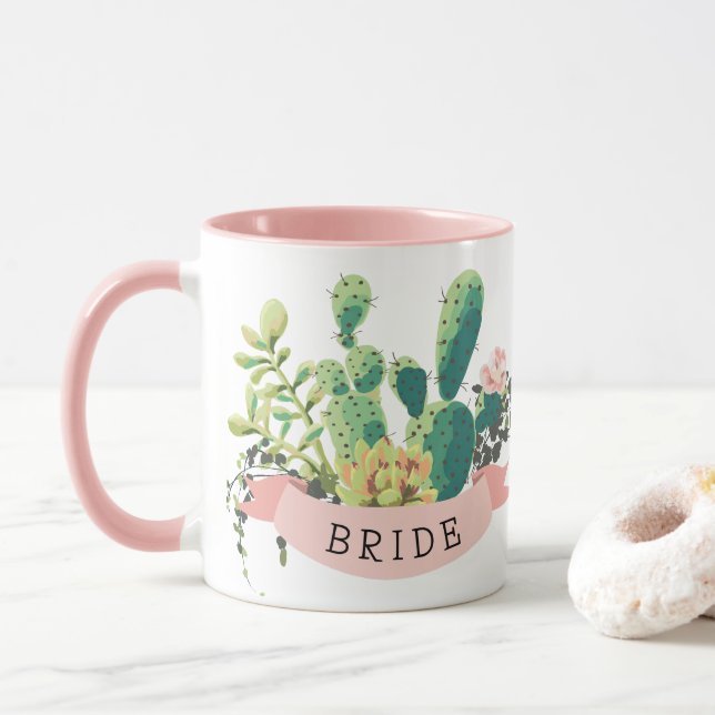 Desert Cactus Garden | Plant Lady |   Mug (With Donut)