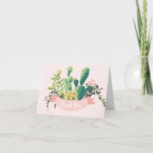 Desert Cactus Garden    Thank You Card
