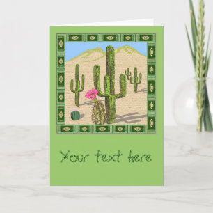desert cactus greeting card