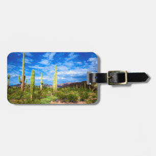 Desert cactus landscape, Arizona Luggage Tag