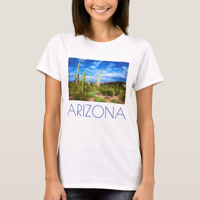 Desert cactus landscape, Arizona T-Shirt (Front)
