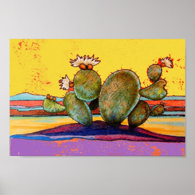 Desert Cactus Poster (Front)