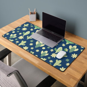 Desert Cactus & Succulent Pattern Desk Mat