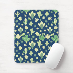 Desert Cactus & Succulent Pattern Mouse Mat