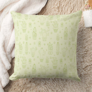 Desert Cactus & Succulents Design Cushion