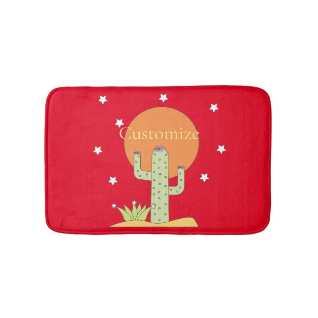 Desert Cactus Sun Thunder_Cove  Bath Mat (Front)