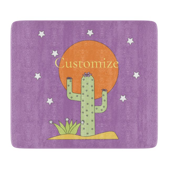 Desert Cactus Sun Thunder_Cove  Cutting Board (Front)