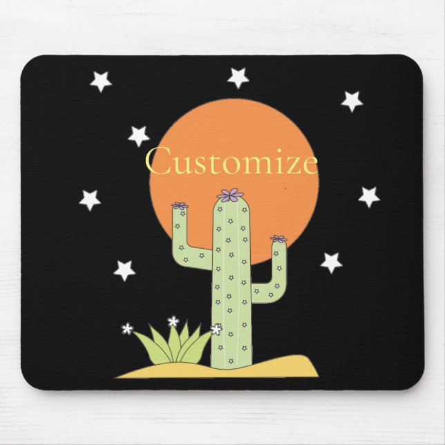 Desert Cactus Sun Thunder_Cove  Mouse Mat (Front)