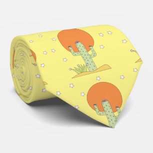 Desert Cactus Sun Thunder_Cove  Tie