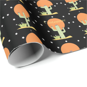 Desert Cactus Sun Thunder_Cove  Wrapping Paper