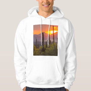 Desert cactus sunset, Arizona Hoodie