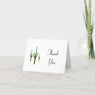 Desert Cactus Thank You Greeting Card