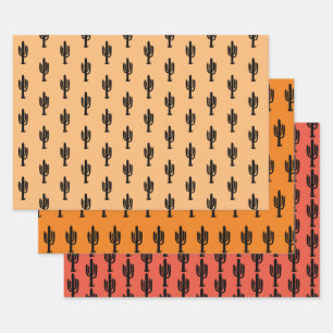 Desert Cactus Wrapping Paper Sheet Set