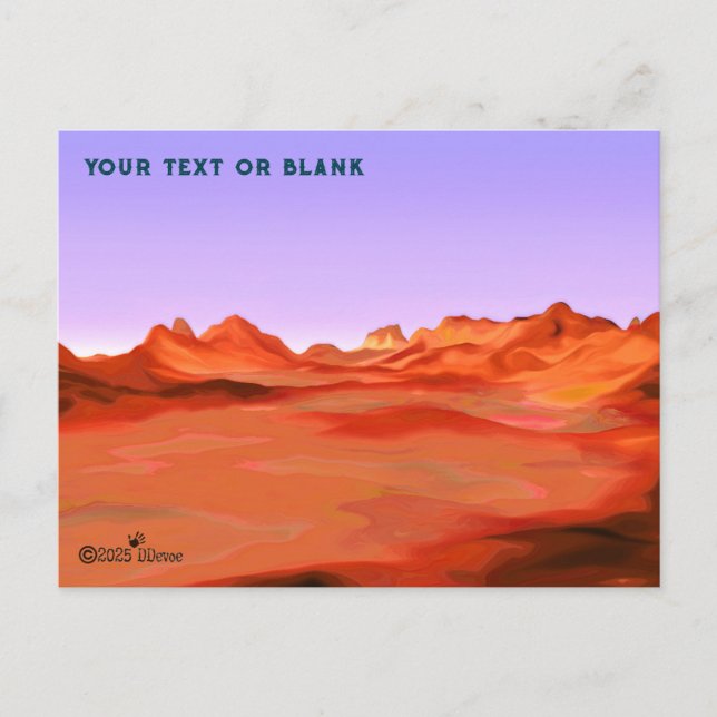 Desert Calm Holiday Postcard (Front)