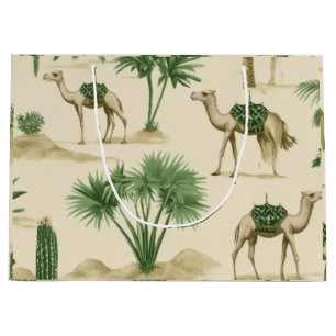 "Desert Camel Gift Bag" Large Gift Bag