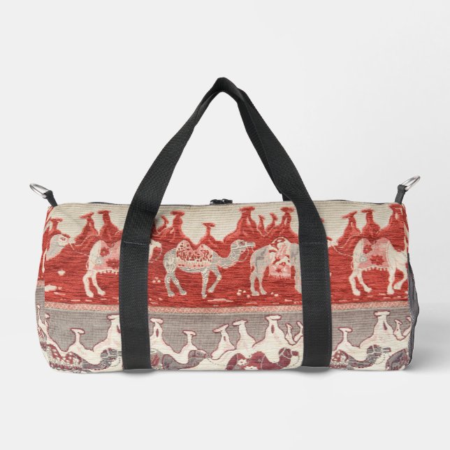 Desert Camels Caravan Art Duffle Bag (Front)