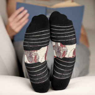 Desert Camels Caravan Art Socks