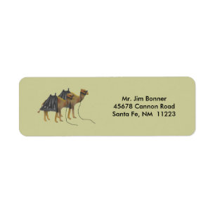 Desert Camels Return Address Labels