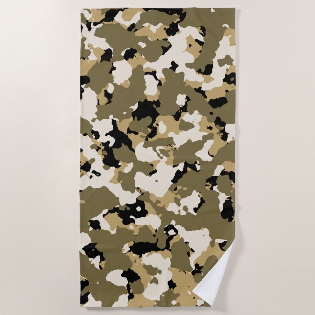 Desert Camo Beach Towel (Front)