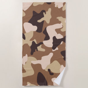 Desert camo sand camouflage army pattern beach towel
