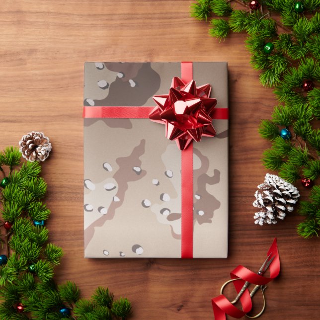 Desert Camo Wrapping Paper (Holiday Gift)