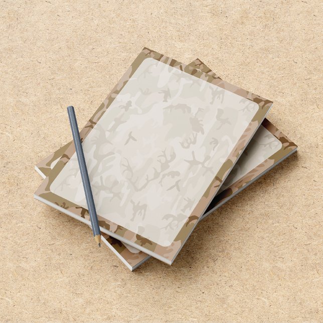 Desert Camouflage, Brown Camo, Military, Army Notepad (Creator Uploaded)
