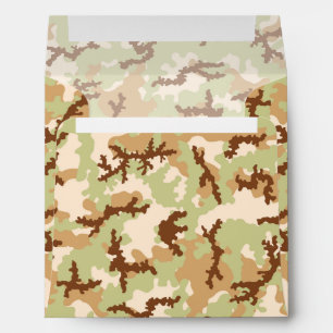 Desert camouflage envelopes