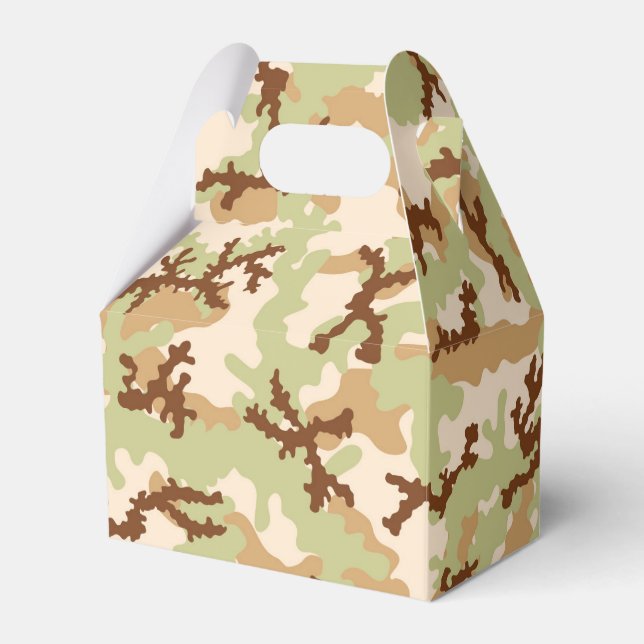 Desert camouflage favour box (Front Side)