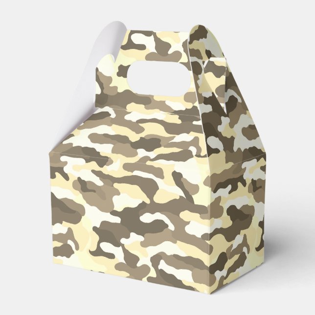 Desert Camouflage Favour Box (Front Side)
