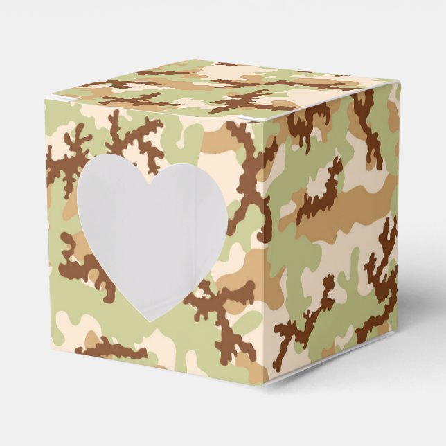 Desert camouflage favour box (Front Side)