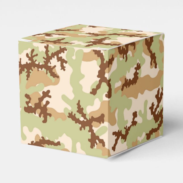 Desert camouflage favour box (Front Side)