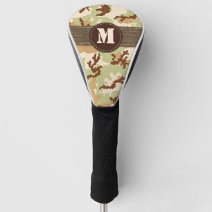 Desert camouflage golf head cover