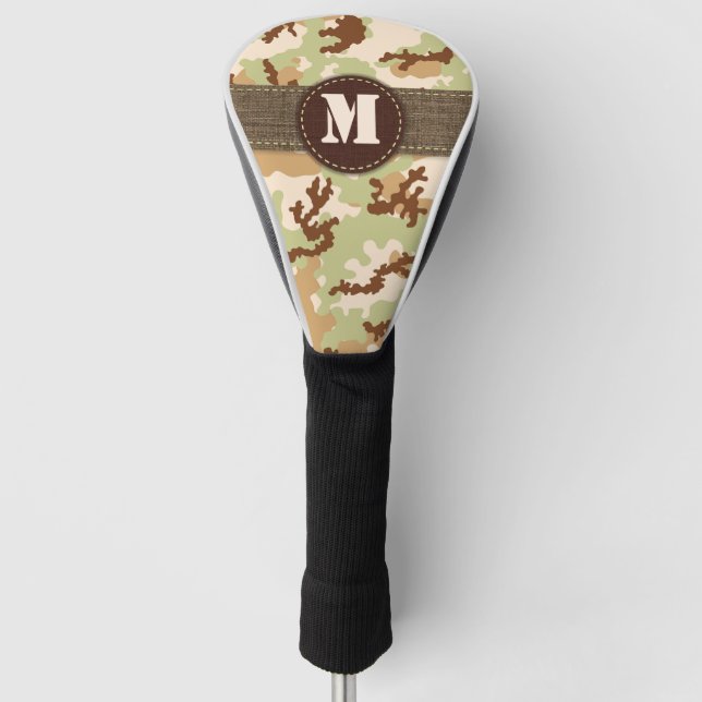 Desert camouflage golf head cover (Front)