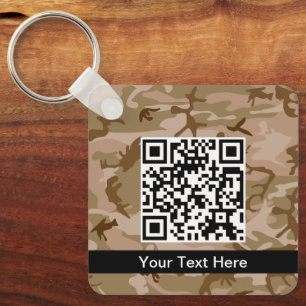 Desert Camouflage, Military, Army Key Ring