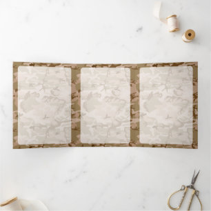 Desert Camouflage, Military, Army Tri-Fold Card