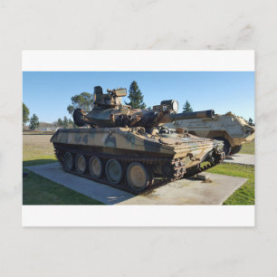 Desert Camouflage Military Tank  Postcard