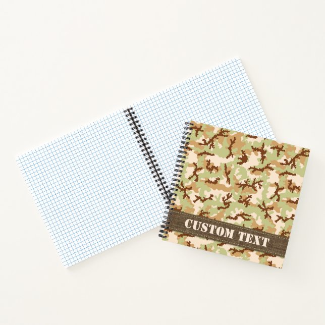 Desert Camouflage Notebook (Inside)