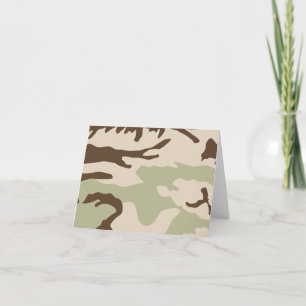 Desert Camouflage Notecards