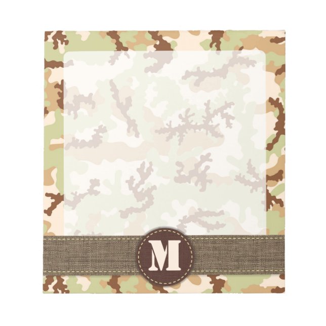 Desert camouflage notepad (Front)