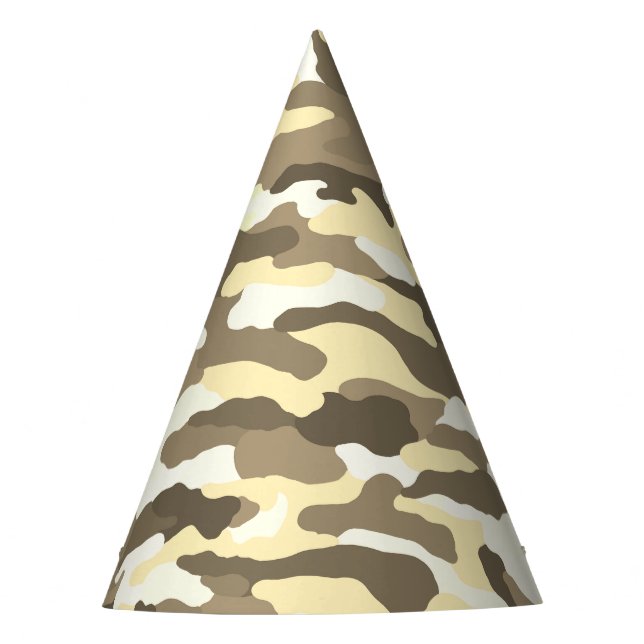 Desert Camouflage Party Hat (Front)