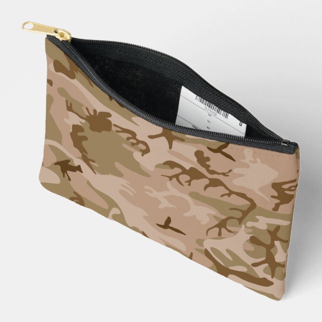 Desert Camouflage Pattern, Military Pattern, Army Accessory Pouch (Open)