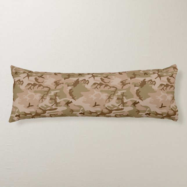 Desert Camouflage Pattern, Military Pattern, Army Body Cushion (Front)
