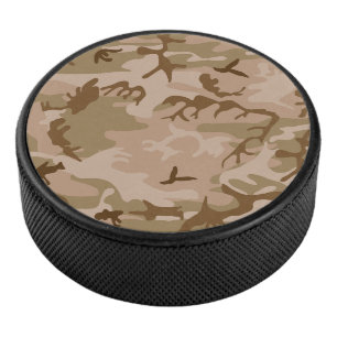 Desert Camouflage Pattern, Military Pattern, Army Hockey Puck