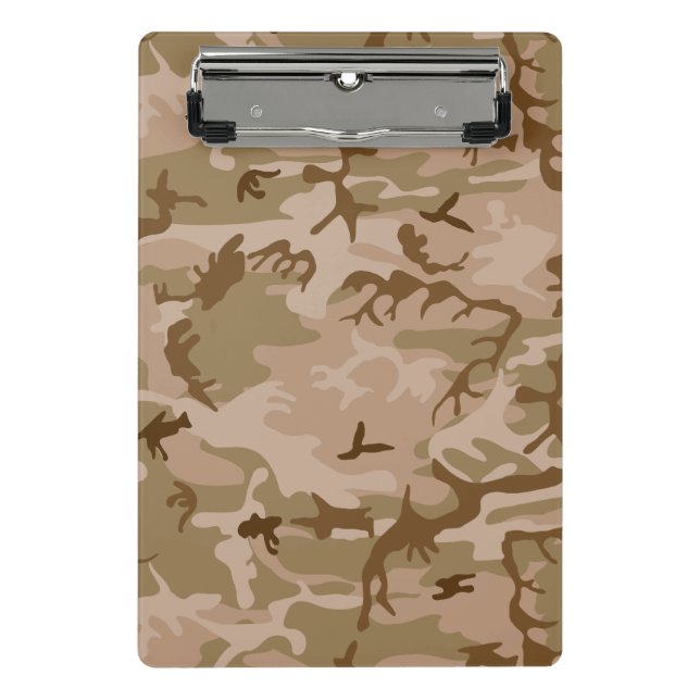 Desert Camouflage Pattern, Military Pattern, Army Mini Clipboard (Front)