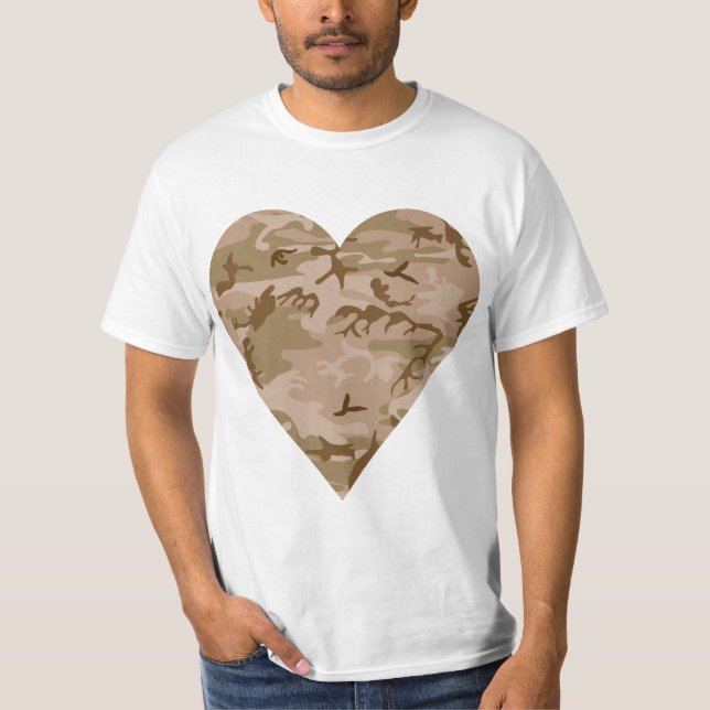 Desert Camouflage Pattern, Military Pattern, Army T-Shirt (Front)