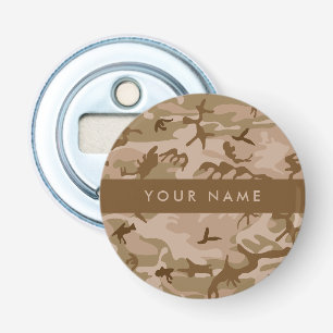 Desert Camouflage Pattern, Your name, Personalise Bottle Opener