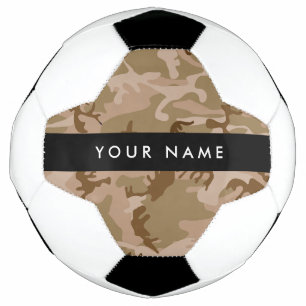 Desert Camouflage Pattern, Your name, Personalise Football