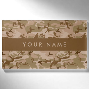 Desert Camouflage Pattern, Your name, Personalise Name Tag