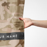 Desert Camouflage Pattern, Your name, Personalise Scarf<br><div class="desc">Elegant,  stylish and sophisticated desert camouflage pattern in brown and green colour. Modern and trendy gift,  perfect for the military lover in your life. Personalise by adding your name,  nickname,  monogram or initials.</div>
