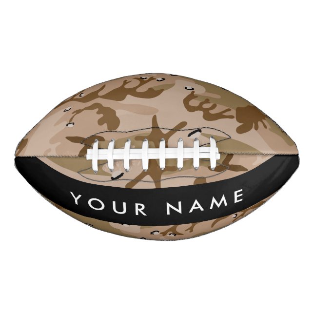 Desert Camouflage Pebbles, Your name, Personalise American Football (Front)